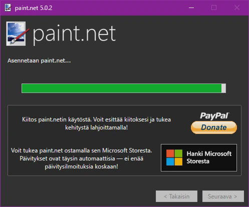paint.net asennus alkaa